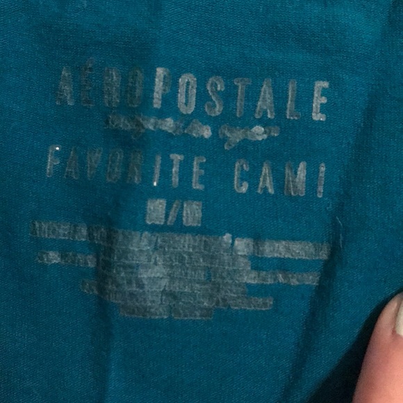 Aeropostale turquoise spaghetti strap tank top - Picture 4 of 4